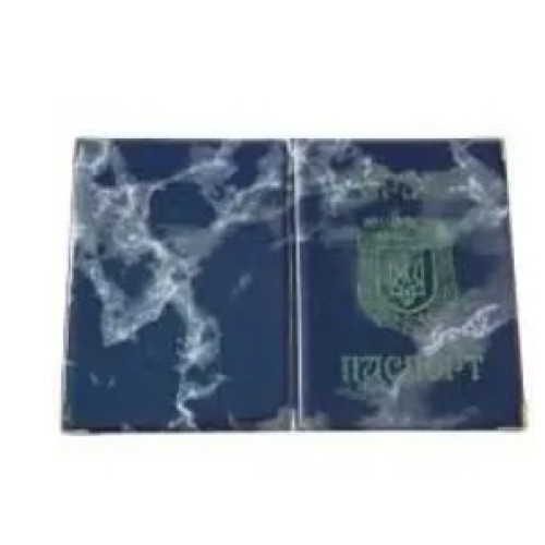 Обкладинка на паспорт глянець Україна (золоті літери), мікс кольорів