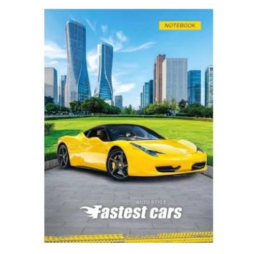 Блокнот тверда обкладинка CARS А6 Рюкзачок, 176 арк., мікс дизайнів
