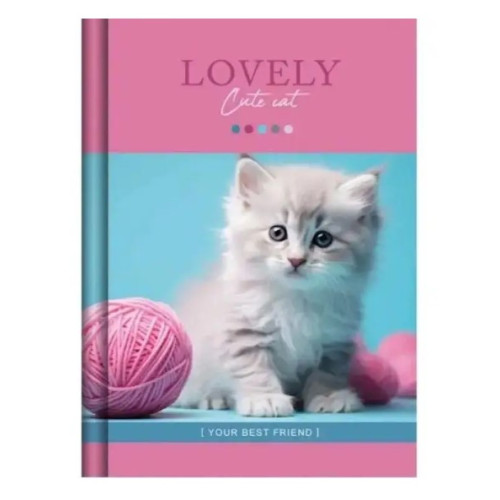 Блокнот тверда обкладинка Cute Cat А6 Рюкзачок, 48 арк., мікс дизайнів