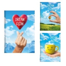 Блокнот тверда обкладинка DREAM FLOW А5 Рюкзачок, 96 арк., мікс дизайнів