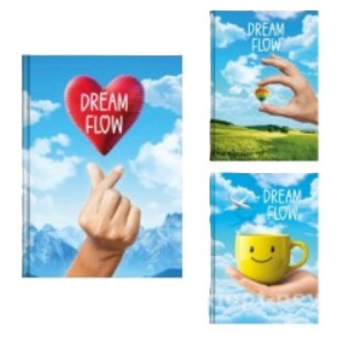 Блокнот тверда обкладинка DREAM FLOW А5 Рюкзачок, 96 арк., мікс дизайнів