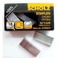 Скоби для степлера, №10, Scholz, 1000 шт, 10 упаковок