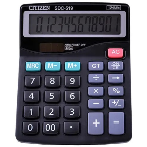 Калькулятор 12 розрядів Citizen, SDC-519