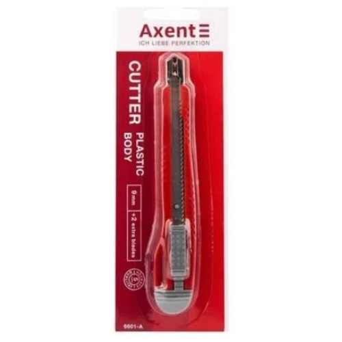 Ніж канцелярський Axent, 9 мм, червоний