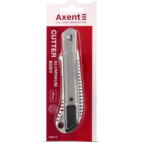 Ніж канцелярський Axent, 18 мм, сірий, 6902-А