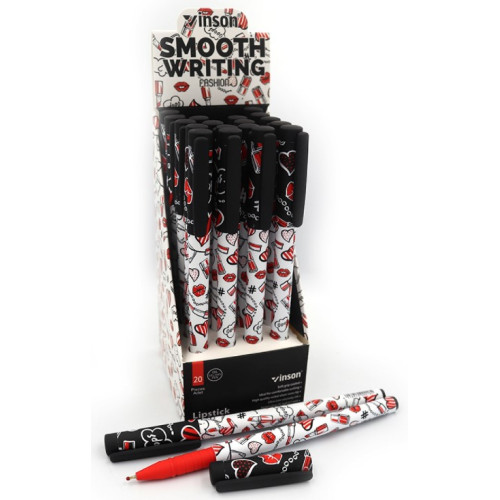 Ручка масляна Soft Touch Lipstick Vinson, 0,7 мм, синя