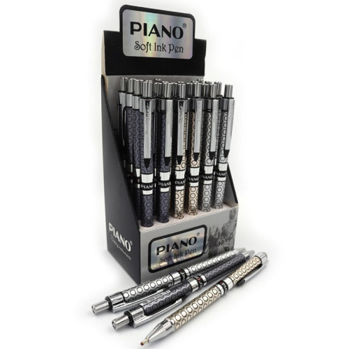 Ручка кулькова автоматична Piano PS-007, 0,7 мм, синя
