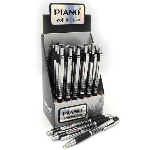 Ручка кулькова автоматична Piano PT-189, 0,7 мм, синя