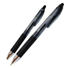 Ручки масляні автоматичні Aihao-5428, 1,0 мм, чорні, 12 штук