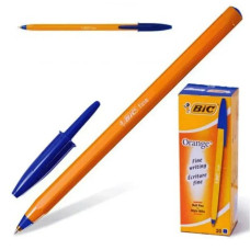Ручка кулькова Orange Bic, 0,8 мм, синя
