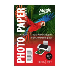 Фотопапір глянцевий Magic Parrot А6, щільність 180 г/м2, 100 аркушів