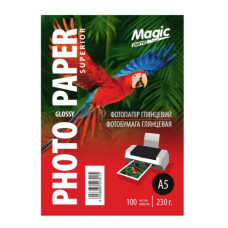 Фотопапір глянцевий Magic Parrot А5, щільність 230 г/м2, 100 аркушів