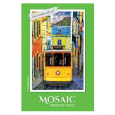 Зошит "Mosaic" Рюкзачок, А4, 80 аркушів, мікс дизайнів обкладинки