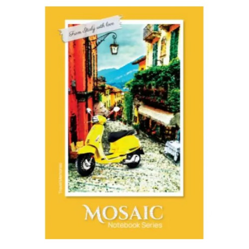 Зошит "Mosaic" Рюкзачок, А4, 176 аркушів, мікс дизайнів обкладинки