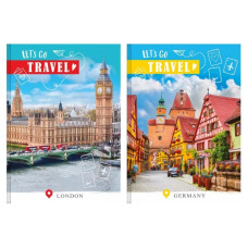 Зошит з роздільниками "LET'S GO TRAVEL" Рюкзачок, А4, 96 аркушів, мікс дизайнів обкладинки