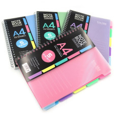Зошит із роздільниками на спіралі з пластиковою обкладинкою "Notebook", А4, 120 аркушів