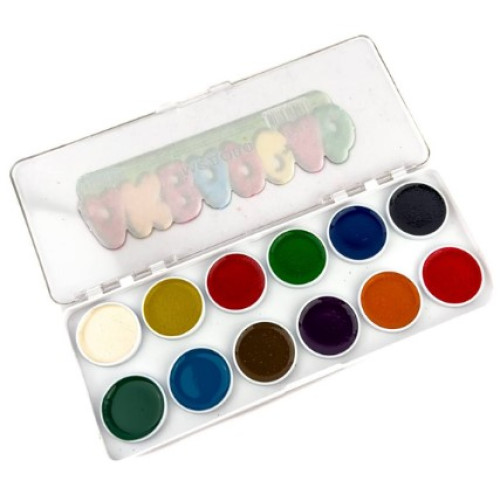 Фарби акварельні медові ТМ Люкс, 12 кольорів