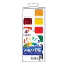 Фарби акварельні медові Класика ТМ Луч, 12 кольорів