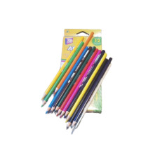 Олівці акварельні+пензлик Extra Soft Aquatic Cool for school, 12 кольорів
