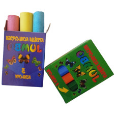 Крейда кольорова кругла Jumbo, 3 кольори