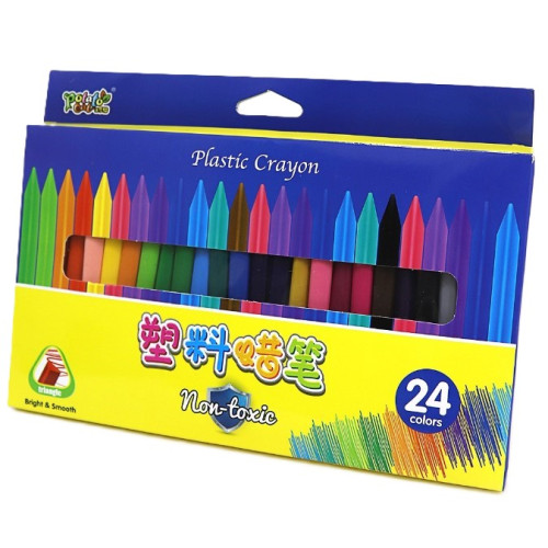 Крейда пластикова воскова Crayons, 24 кольори