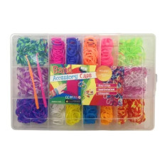 Набір для творчості Гумки для плетіння Rainbow Loom 3 х 4, 1100 шт. 