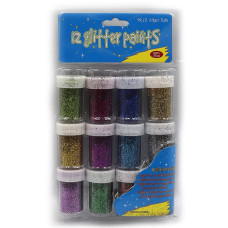 Блискітки декоративні Glitter, 17 гр, 12 кольорів