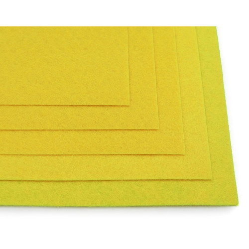 Набір фетру для рукоділля Hard Josef Otten, А4, 1,2 мм, 170 gsm, 10 аркушів, жовтий