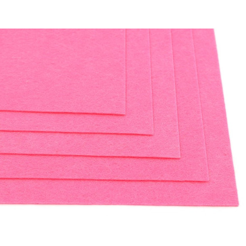 Набір фетру для рукоділля Hard Josef Otten, А4, 1,2 мм, 170 gsm, 10 аркушів, яскраво-рожевий