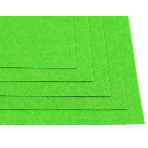 Набір фетру для рукоділля Hard Josef Otten, А4, 1,2 мм, 170 gsm, 10 аркушів, зелений