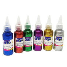 Клей з блискітками Sultani Glitter Glue, 40 мл, 6 кольорів