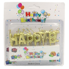 Набір свічок-букв для торта "Happy birthday"