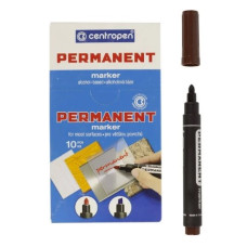 Маркер перманентний круглий Centropen, 2,5 мм, коричневий