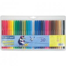 Фломастери на водній основі Washable Centropen, 30 кольорів