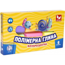 Полімерна глина флуоресцентна ТМ "Школярик-ASTRA", 6 кольорів