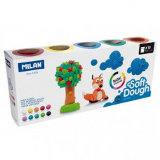 Тісто для ліплення Basic Soft Dough Milan, 85 гр, 10 кольорів